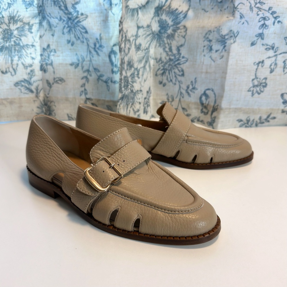 GABRIELA HEARST Symon Cutout Leather Loafers